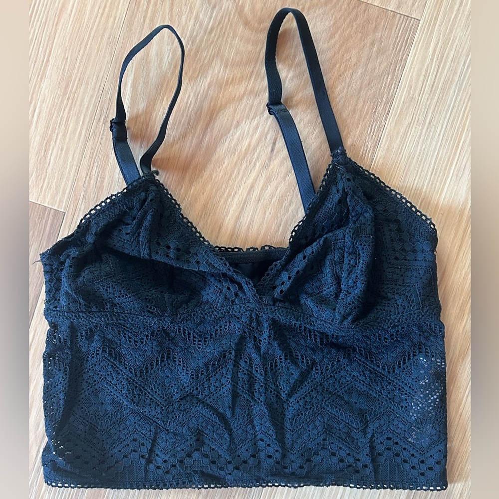 black lace tank